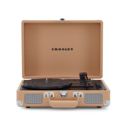 Cruiser Plus Portable Turntable with Bluetooth Out - Light Tan