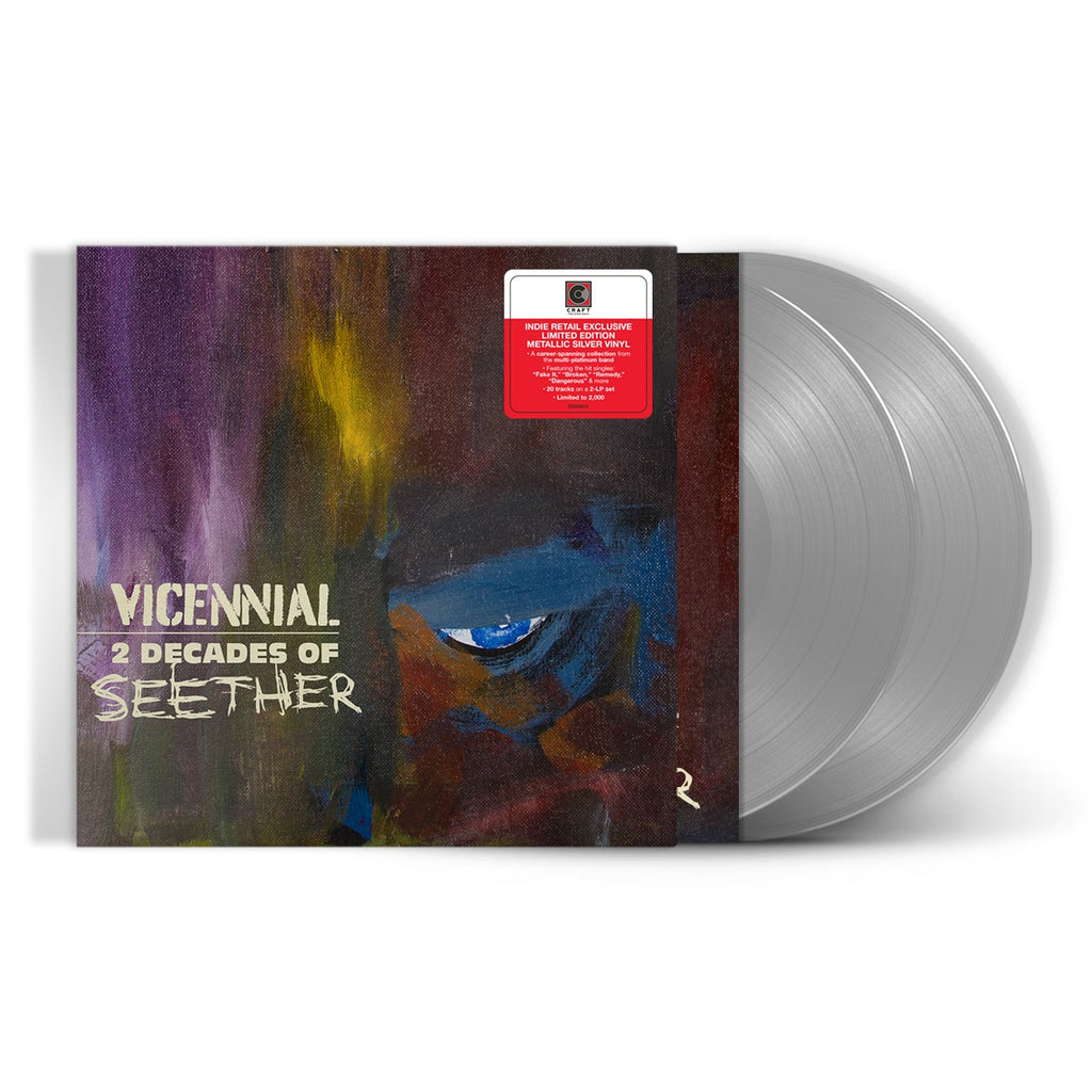 Seether Vicennial - 2 Decades Of Seether [Metallic Silver 2 LP] Vinyl